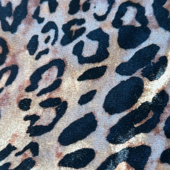 SBETRO WOMENS VELVETY ANIMAL PRINT CHEETAH HIGH WAIST LEGGINGS, SIZE S - Picture 6 of 6